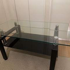 【美品】ガラステーブル