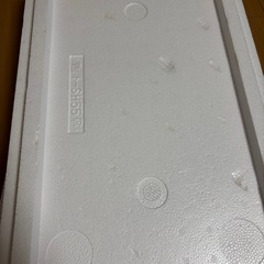 中型・発泡スチロール製の箱・蓋付きの画像
