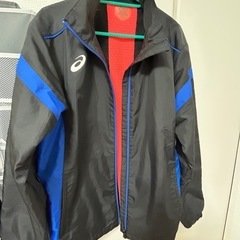 アシックス　ウインドブレーカー上下セット　Mサイズの画像