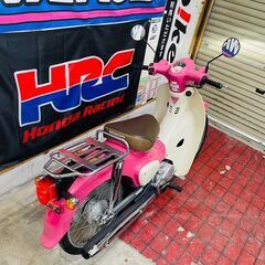【低走行】ホンダ スーパーカブ50 天気の子 限定モデル PGM-Fi 走行距離3772km ピンクカブ AA09 ローン分割払い・配送可 千葉県木更津市発の画像