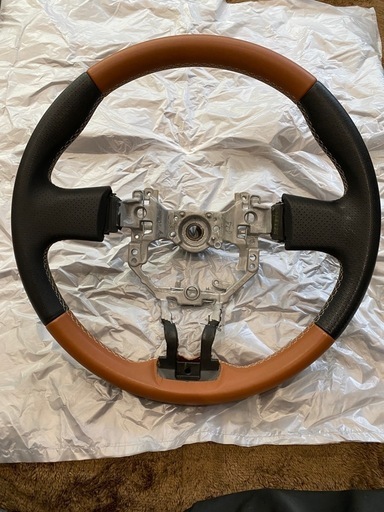 86 BRZ ステアリング トヨタ 純正 タンカラー ハンドル オレンジ レザー