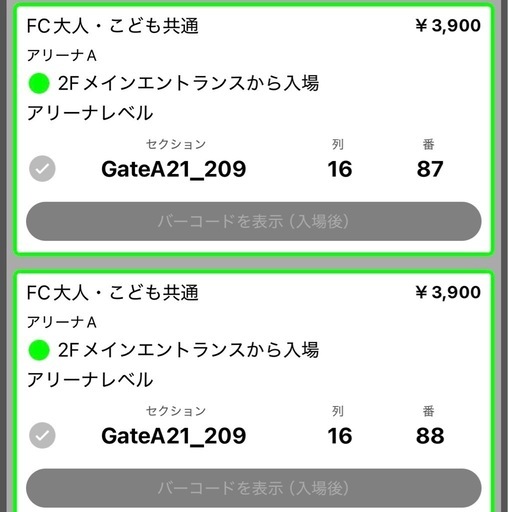 琉球ゴールデンキングス対大阪エヴェッサチケット2枚