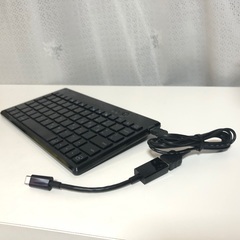 エレコム Bluetooth ワイヤレスキーボード「TK-FBP030」＋USB-A、Type-Cの接続ケーブルの画像