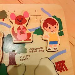 プーさん型はめパズルの画像