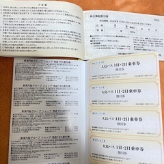 東海汽船　株主優待券6枚+サービス券付きの画像