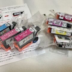 EPSON インクカートリッジとプリンターヘッドクリーニングリキッドの画像