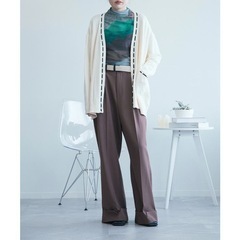 (Lサイズ　美品)aimoha menフォールド裾パンツ