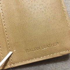 訳あり【新品・未使用】革財布　長財布　イタリアンレザー　の画像