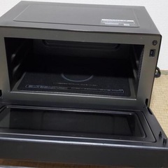 SHARP シャープ 電子レンジ 動作確認済み RE-WF182 あたため オーブン グリル ブラック オーブンレンジ 2021年製の画像