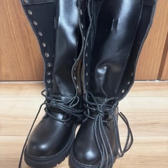 レースアップロングブーツ　19.5cm