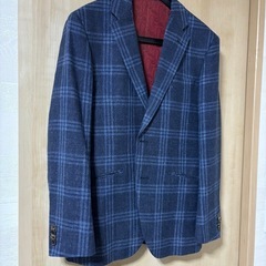 【新品・未使用】ANGELICO チェック柄 ビジネスジャケット...