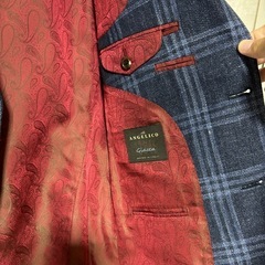 【新品・未使用】ANGELICO チェック柄 ビジネスジャケット・パンツセット　AB4の画像