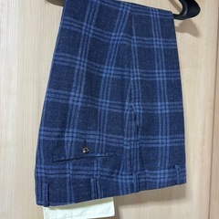 【新品・未使用】ANGELICO チェック柄 ビジネスジャケット・パンツセット　AB4の画像