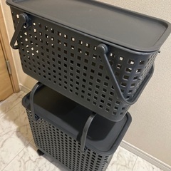 2月9日まで【超美品】ランドリーラック　スリム二段の画像