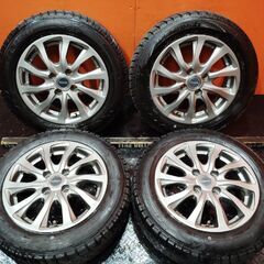【GOODYEAR ICENAVI6 165/65R14】スタッドレス【バルミニウム 14インチ 5.5J4HPCD100+39】20年製 ルーミー トール等　(KTN253) 