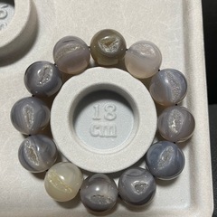 大玉20mm メノウ笑口•ジオードブレスレットの画像