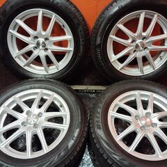 【BS BLIZZAK VRX2 195/65R16】スタッドレス【ECOFORME 16インチ 6J4HPCD100+40】21年製 バリ溝 ライズ ロッキー等　(KTO253)