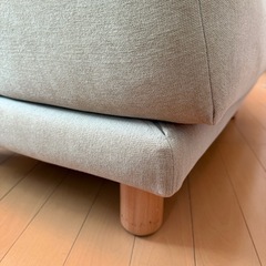 無印良品　オットマン  ウレタンポケットコイルの画像