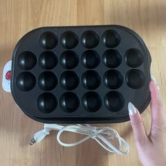 コンパクトホットプレート　たこ焼き器