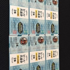 大瓶ビール共通券6枚　期限2031.3.31
