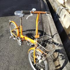 折り畳み式自転車(20インチ)の画像