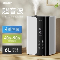 【美品】加湿器 シンプル 6L 最大35畳 