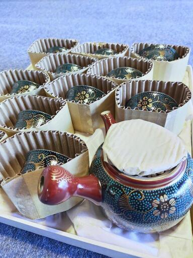 【新品未使用】九谷焼　茶器セット　九谷雄岳作