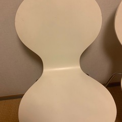 ダイニングテーブル＆チェア２脚　ホワイトの画像