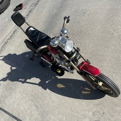 アメリカン　バイク　ブリキ　おもちゃの画像