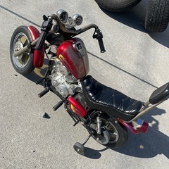 アメリカン　バイク　ブリキ　おもちゃの画像