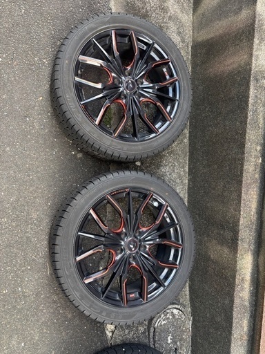 18インチスタッドレスタイヤホイール4本セットバリ山