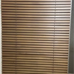  【無料・1月12日まで】木製ブラインド2個セット（ジャンク品）  
