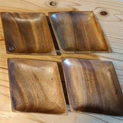 木製　角皿
