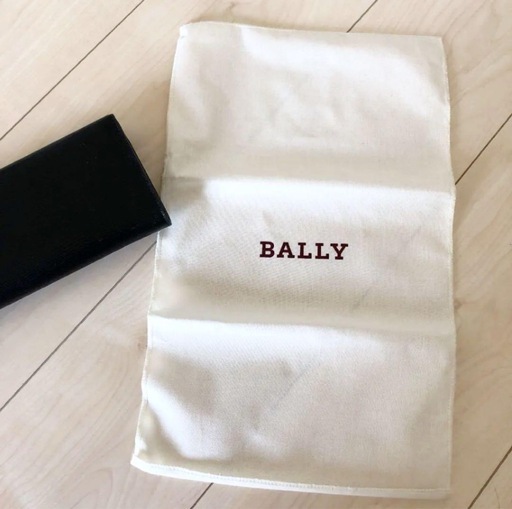 長財布　BALLY バリー　財布　黒　ブラック　布付き