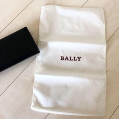 長財布　BALLY バリー　財布　黒　ブラック　布付きの画像