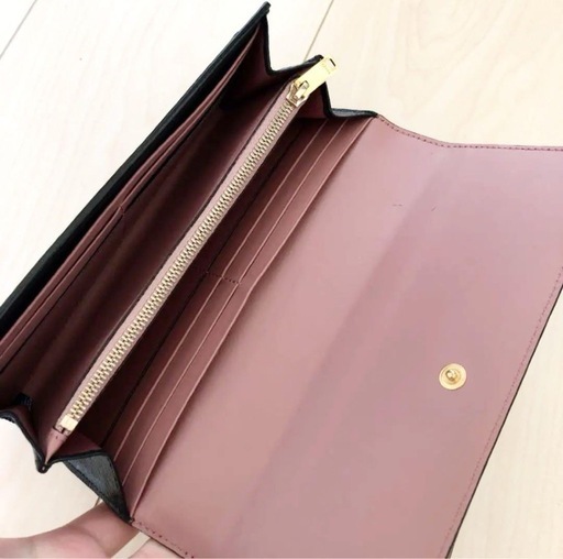 長財布　BALLY バリー　財布　黒　ブラック　布付き