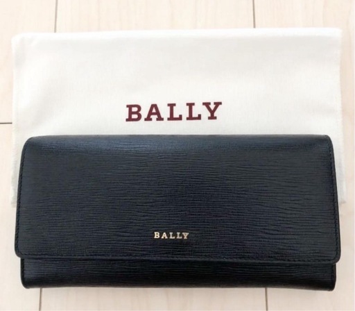 長財布　BALLY バリー　財布　黒　ブラック　布付き