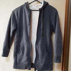 レディースフード付きコートの画像