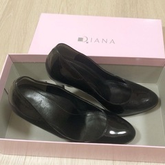 靴　ハイヒール　ヒール　黒　ダイアナ　DIANA パンプス　黒　ブラックの画像