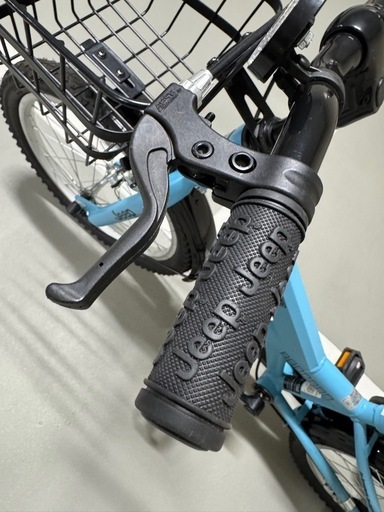 【美品】JEEP子供自転車18インチ水色