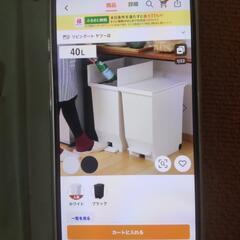 新品 アスベル両開きペダルペールの画像