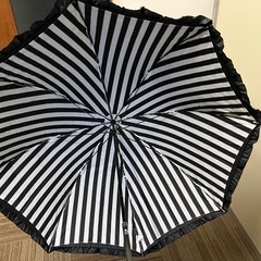 新品未使用★ブラックフリル傘の画像