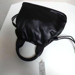 ハンドバッグ/ショルダーバック・ブラック　新品の画像