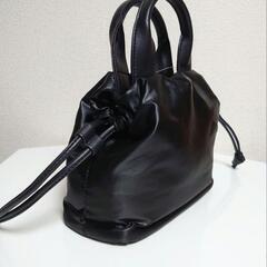 ハンドバッグ/ショルダーバック・ブラック　新品の画像