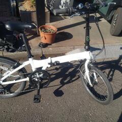 ダホン　Hit D6　クリーム　折りたたみ自転車