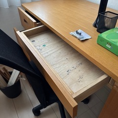 画像全て システムベッド、机、椅子、可動棚付チェスト、おまけリュック2つ、カラーボックス1個 丸椅子の画像