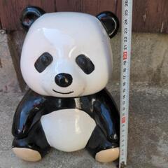 【取引中】陶器 パンダ 貯金箱