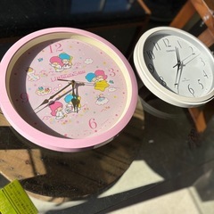 壁掛け時計☆リトルツインスターズ