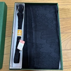 黒　帯紐　帯揚げセット
