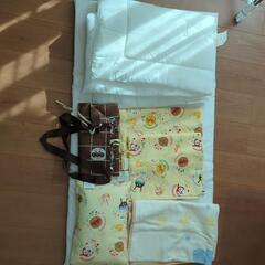 【美品】アンパンマン　おひるね布団セット(タオルケット付き)の画像